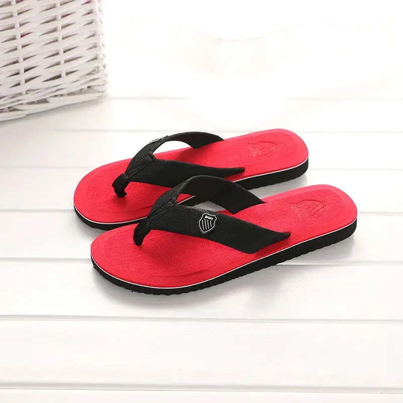 2024 Men Summer Flip Flops Beach Slippers Thong Sandals Anti-slip Casual Flat Shoes Home Slippers For Men Pantuflas Hombre