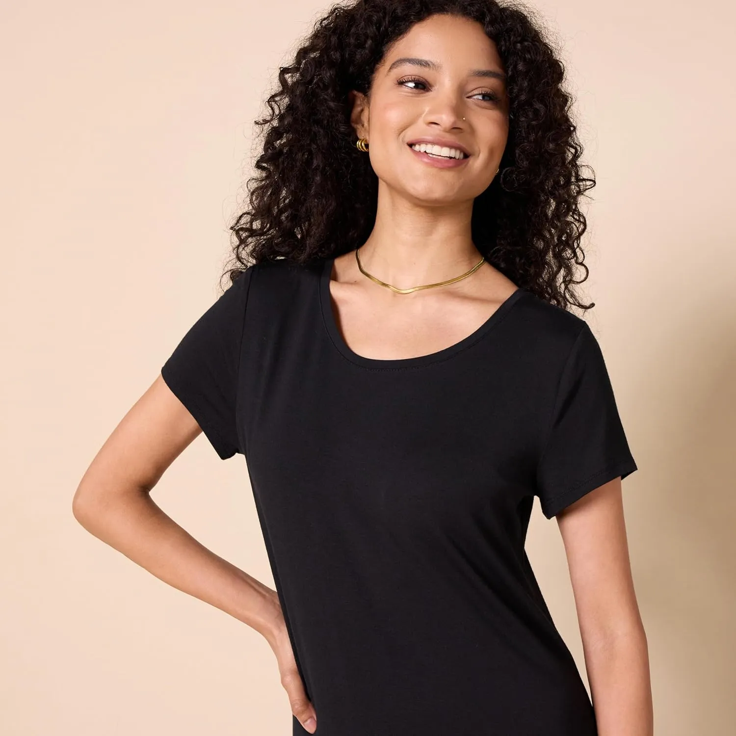 Amazon Essentials Women's Short-Sleeve Maxi Dress