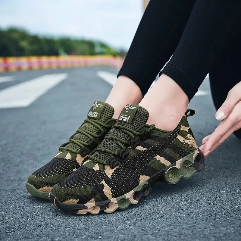 Couples Sneakers Women Sports Breathable Vulcanize Shoes Non-slip Rubber Sole Outdoor Sports Shoes Men Trainers
