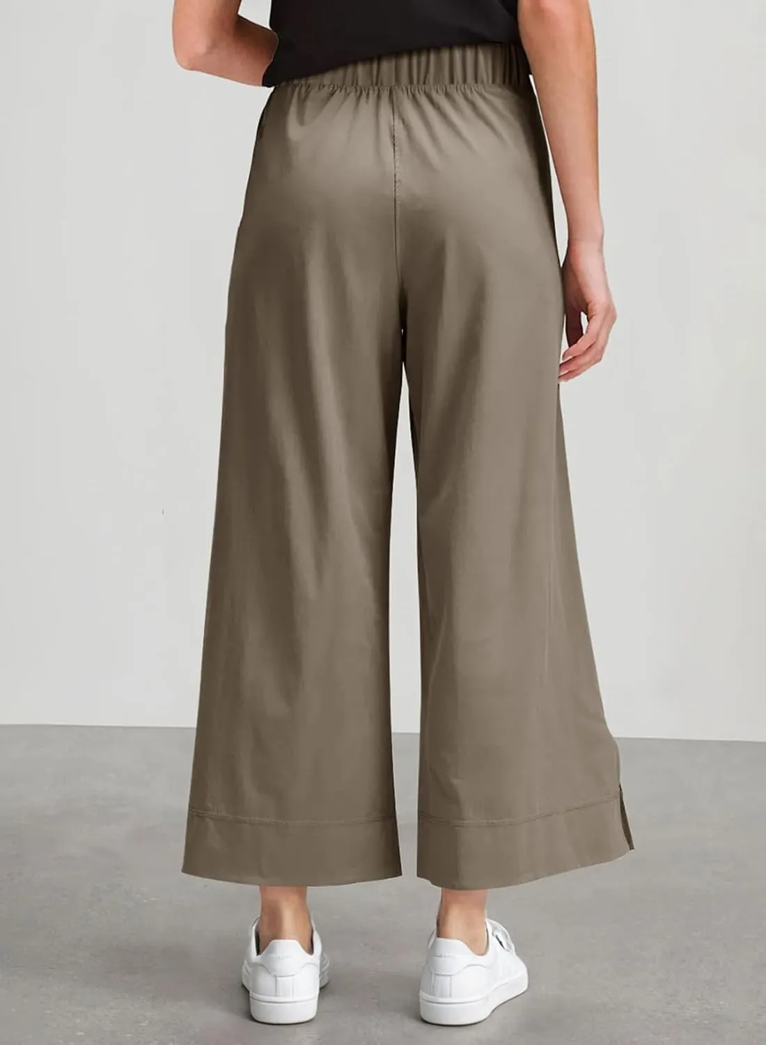 Dokotoo Womens Wide Leg High Waisted Stretch Quick Dry Lightweight Womens Pants with Pockets Loose Casual Lounge Pants