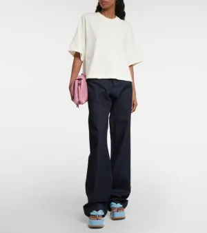Dries Van Noten Leather platform thong sandals