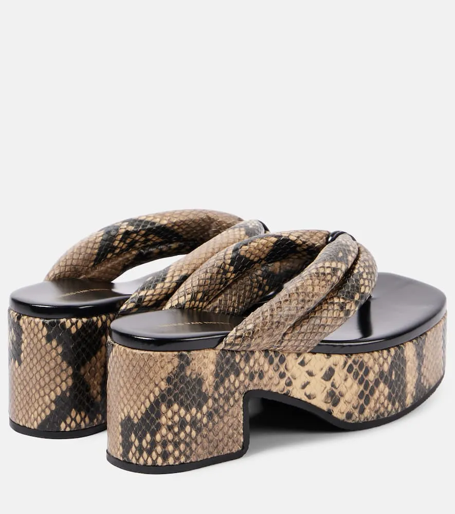 Dries Van Noten Leather thong sandals