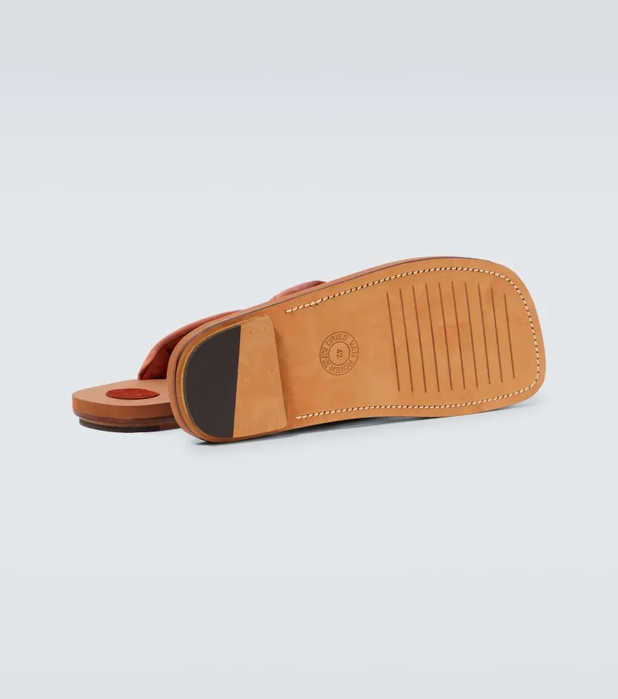 Dries Van Noten Satin thong sandals