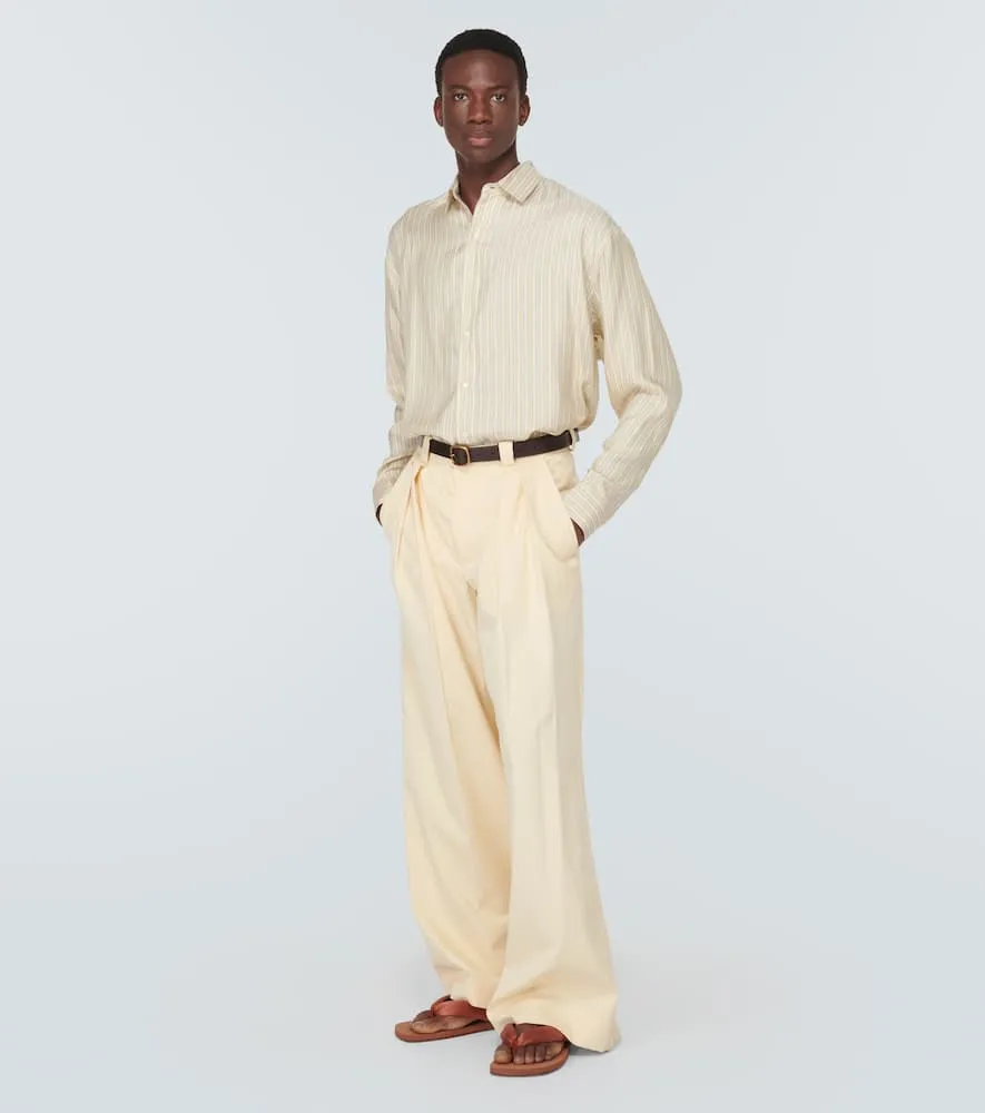 Dries Van Noten Satin thong sandals