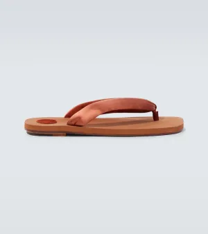 Dries Van Noten Satin thong sandals