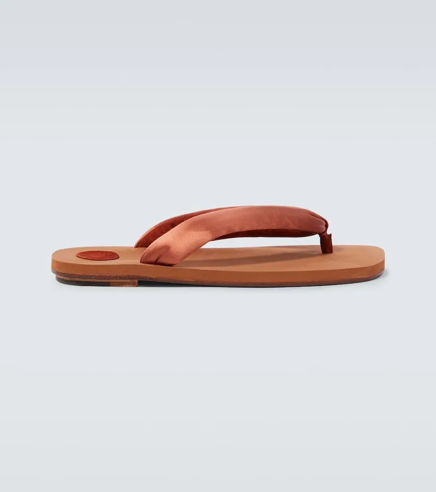 Dries Van Noten Satin thong sandals