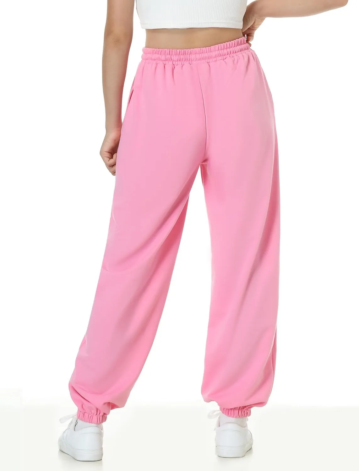 EXARUS 3 Pack Girls Sweatpants Letter Graphic Print with Pockets Sweat Pants High Waisted Cute Joggers 6-14Y