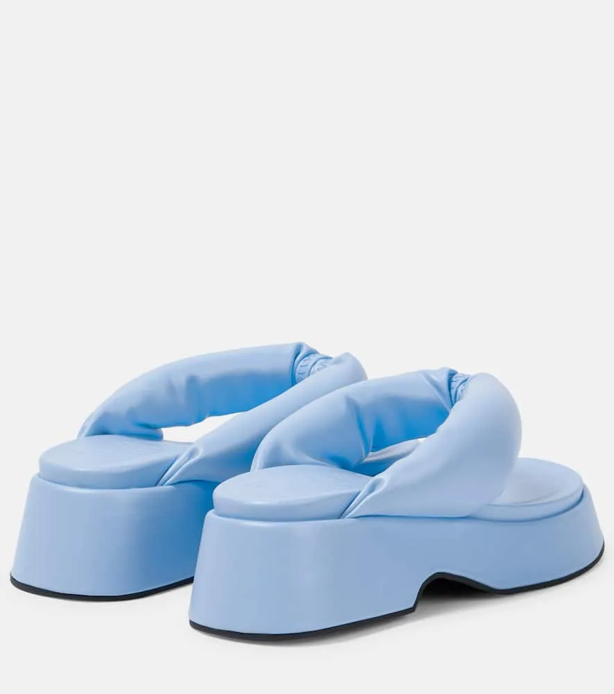 Ganni Padded thong sandals
