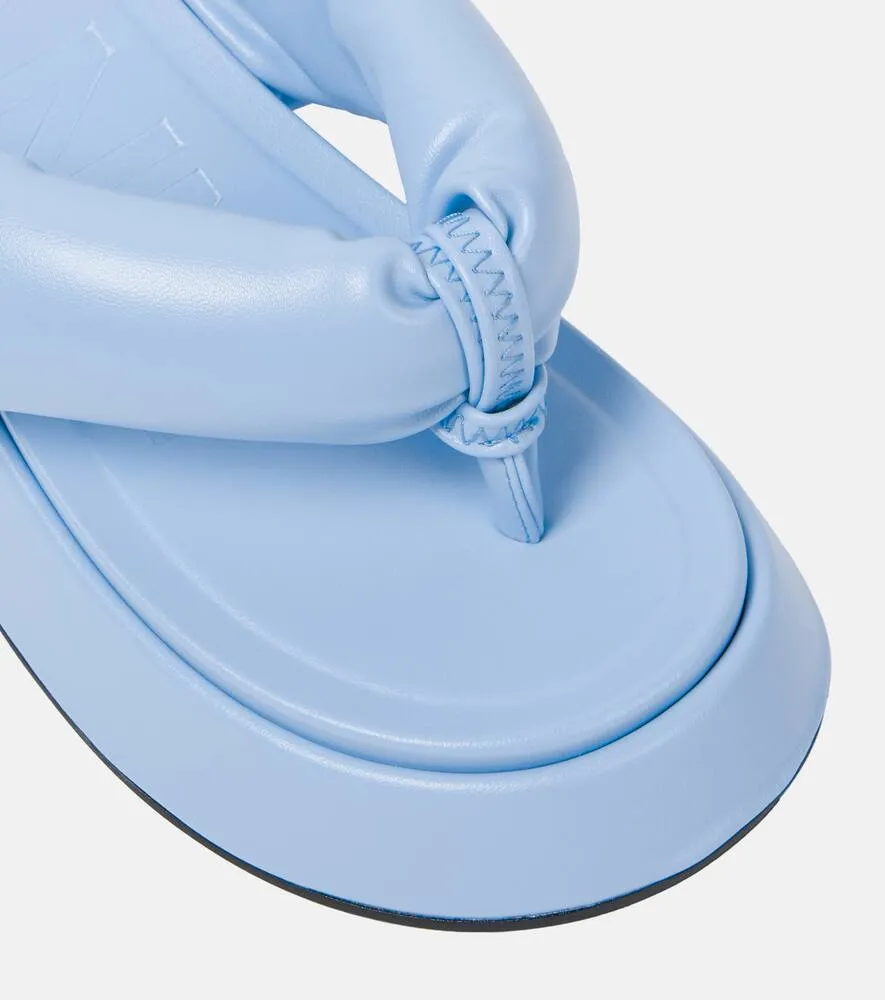 Ganni Padded thong sandals