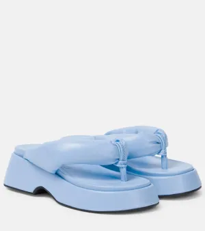 Ganni Padded thong sandals