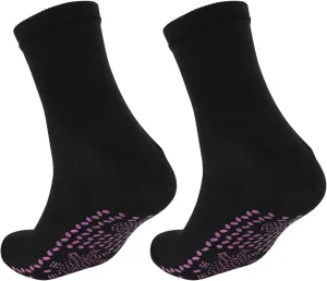 GIERIDUC Cotton Soft Over the Knee High Long Stockings Unisex Tourmaline Socks Warm Socks Heating Self Fishnet Stockings