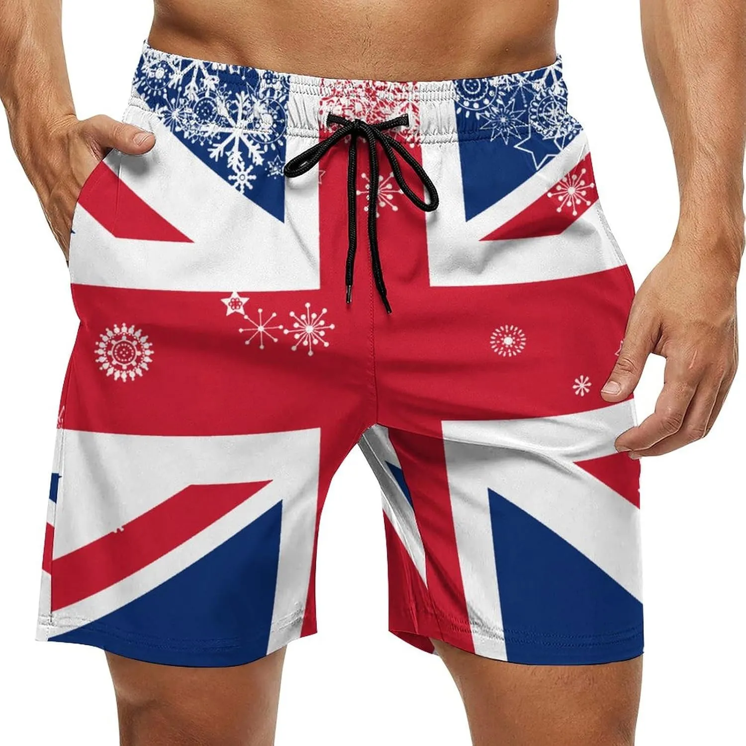 Jamaica Flag Mens Shorts Casual Classic Fit Workout Beach Shorts Quick Dry with Elastic Waist and Pockets