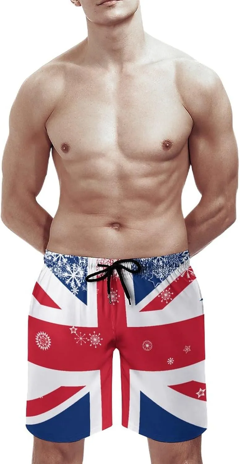 Jamaica Flag Mens Shorts Casual Classic Fit Workout Beach Shorts Quick Dry with Elastic Waist and Pockets