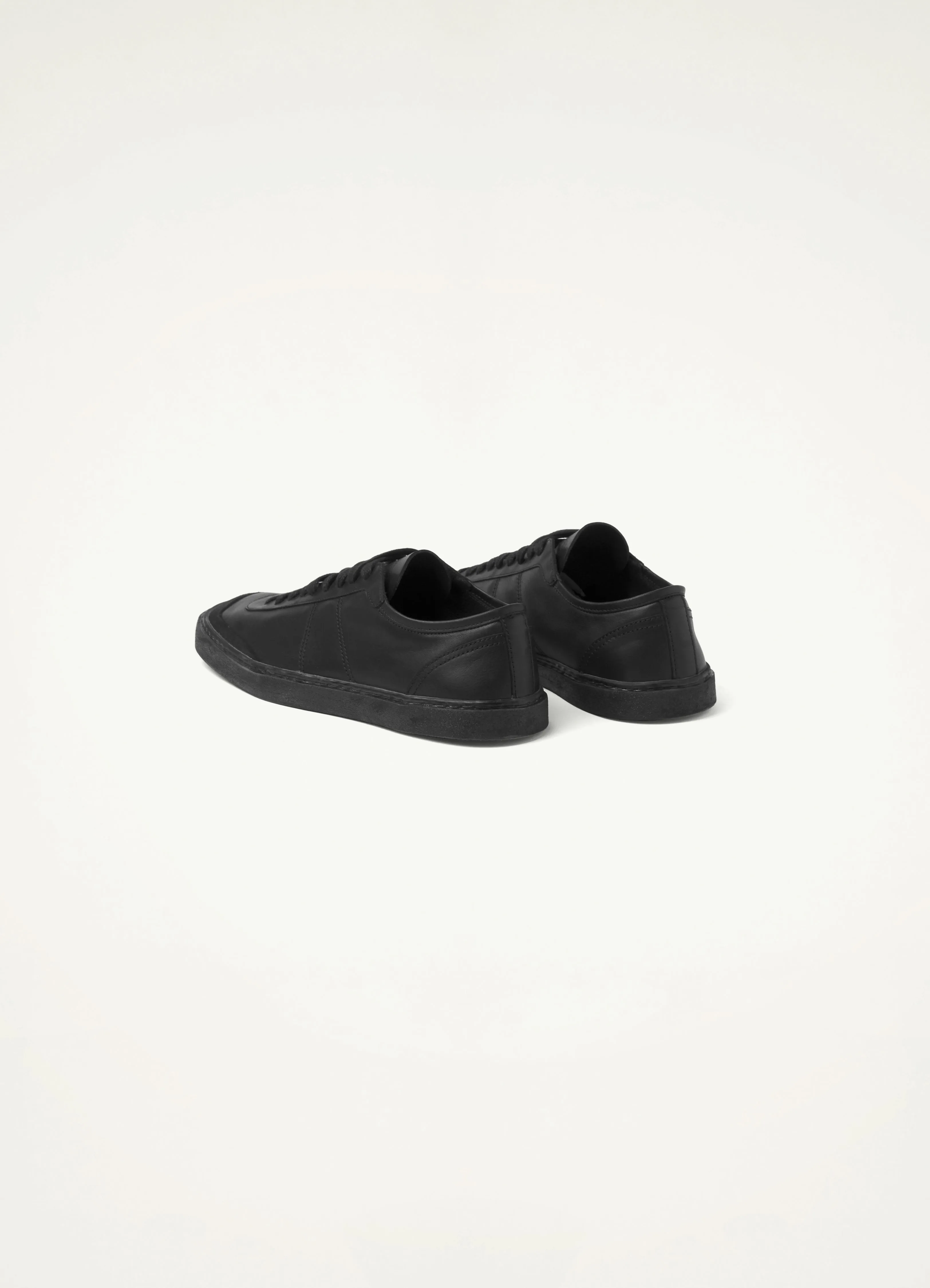 Lemaire Linoleum Laced Up Trainers (Black)