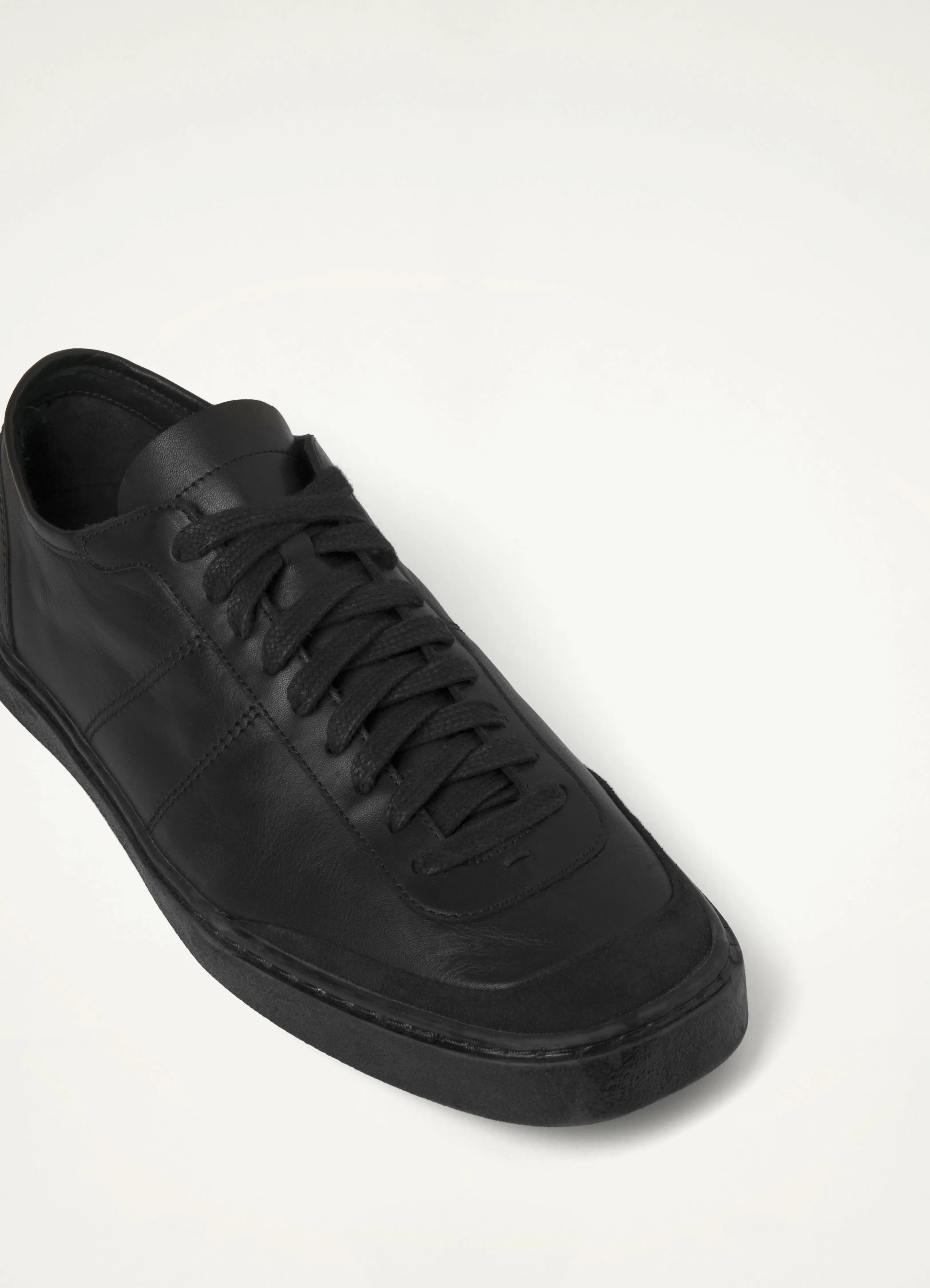 Lemaire Linoleum Laced Up Trainers (Black)