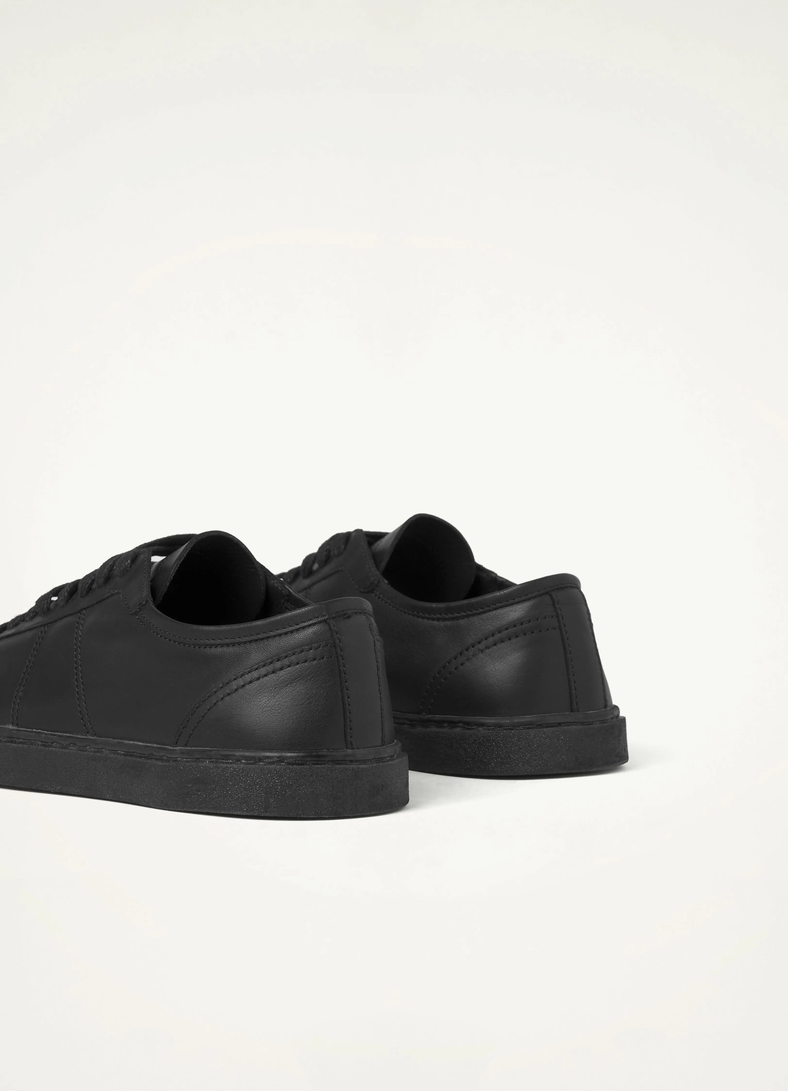 Lemaire Linoleum Laced Up Trainers (Black)