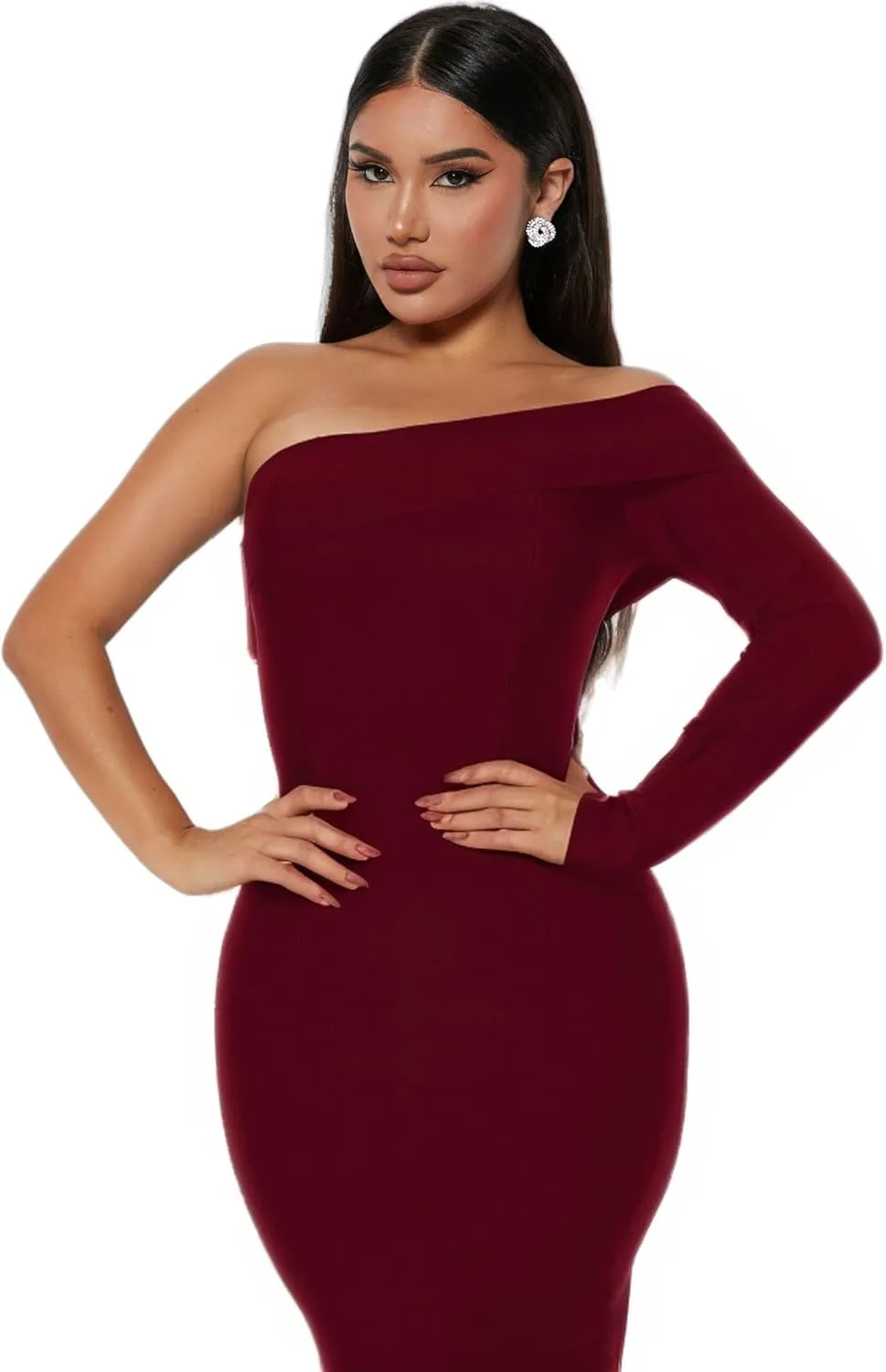 LightlyKiss Women's Bodycon Wedding Guest Dress Formal Cocktail Party Evening Dresses