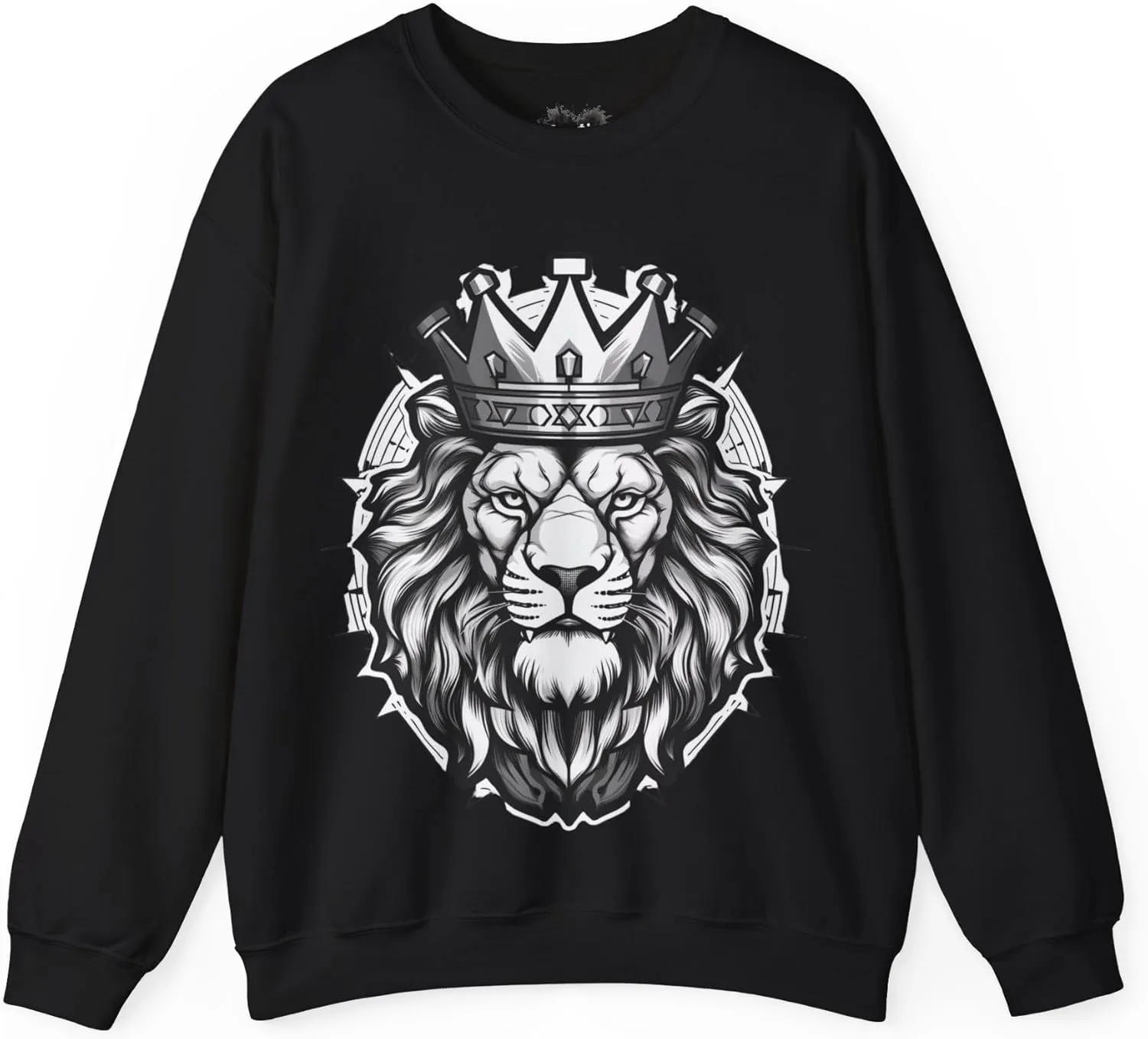 Lion Graphic Sweatshirt, Matching Sneaker Tee, Cool Dad Gift, Heavy Blend Crewneck, Boyfriend Birthday, Crown Shirt