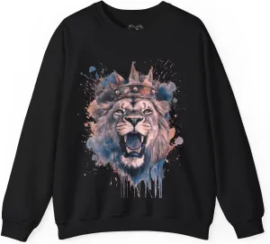 Lion Sweatshirt, Boyfriend Gift, Crewneck, Matching Sneaker Shirt, Dad Birthday, Unisex Jumper, Heavy Blend, Gift for Him