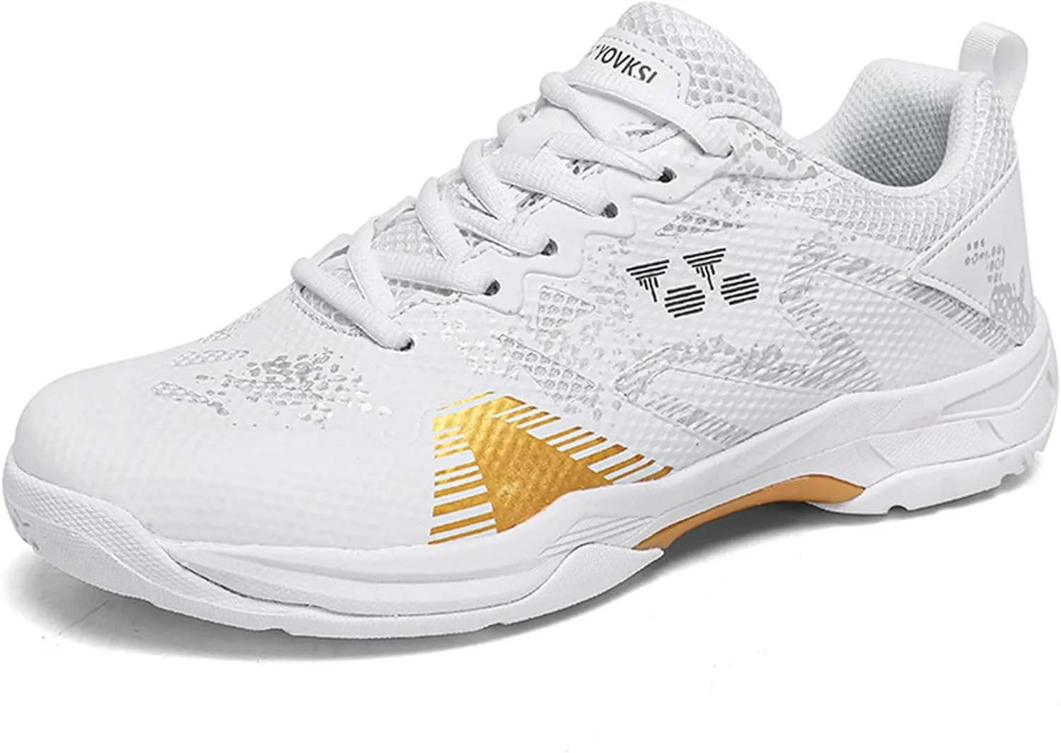 Men's Badminton Shoes Comfortable Indoor Tennis Sneakers Durable Non-Slip for Table Tennis Pickleball Training