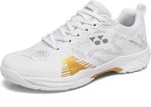 Men's Badminton Shoes Comfortable Indoor Tennis Sneakers Durable Non-Slip for Table Tennis Pickleball Training