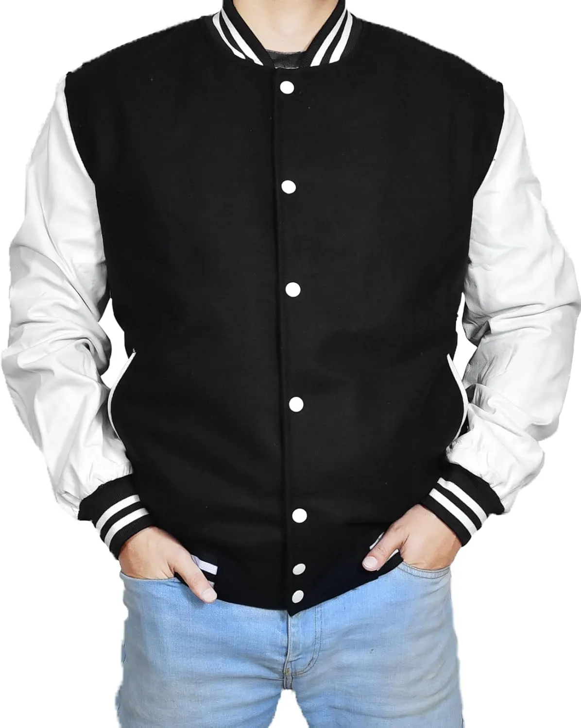 Mens Hotline Miami Varsity Letterman Fashion Wool Bomber Slim Fit Casual Warm Boys College Baseball Jacket