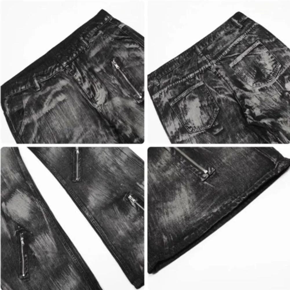 Mens Jeans Straight Leg Relaxed Fit Washed Fashion Y2K Hip Hop Streetwear Denim Pants