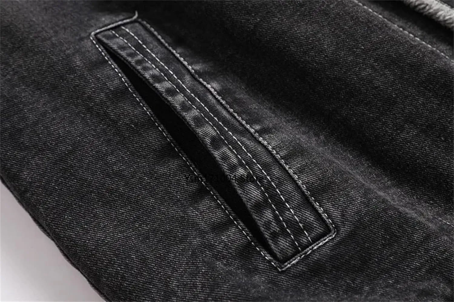 Men's Winter Jacket Casual Lapel Fleece Thickened Warm Jean Trucker Coat Fashion Tight Denim Jackets