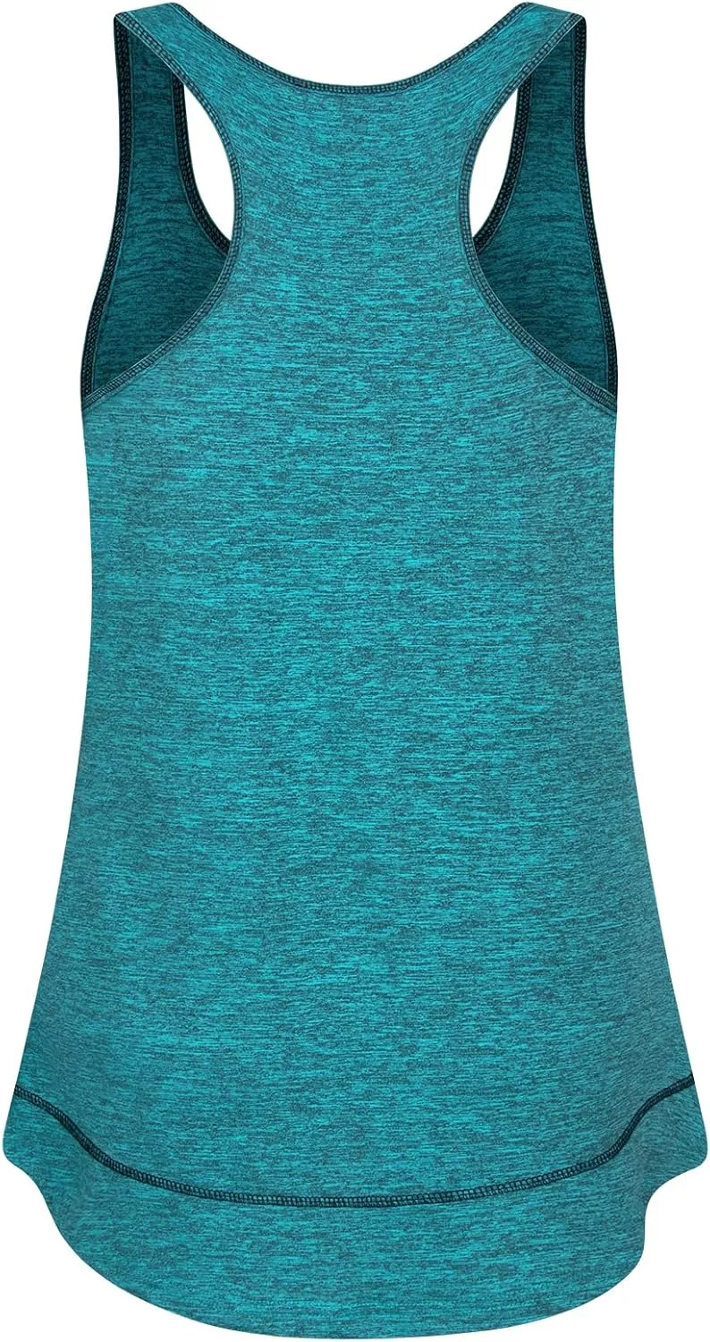 MOQIVGI Womens Racerback Workout Tank Tops Sleeveless Activewear Yoga Gym Sports Shirts