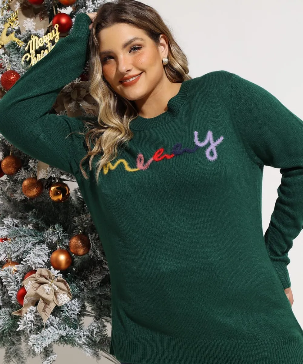 RITERA Plus Size Sweaters for Women Winter Long Sleeve Pullover Sweater Crew Neck Oversized Tops XL-5XL