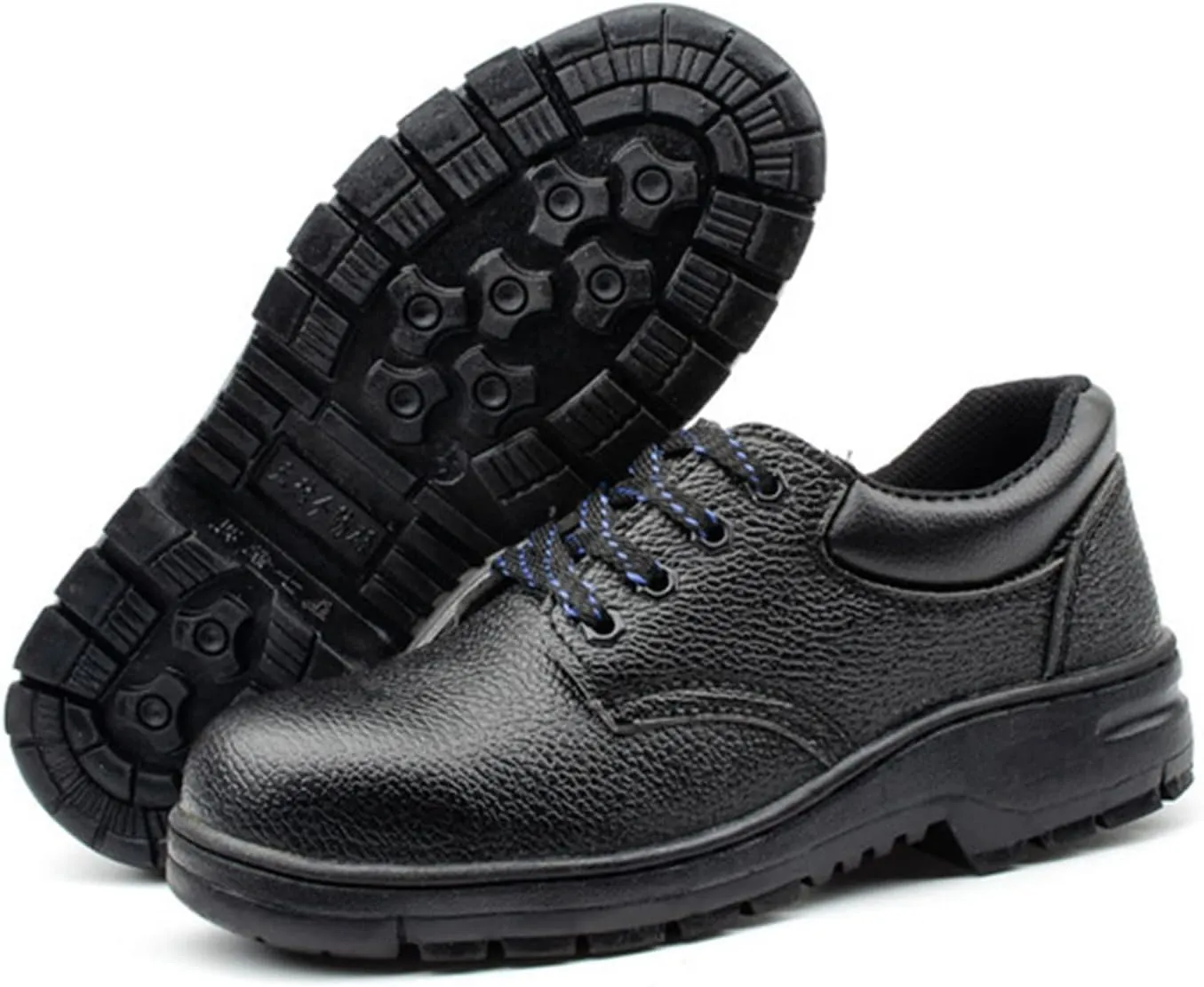 Safety Shoes Men Women Safety Trainers Lightweight Steel Toe Cap Trainers Boots (Color : Black 1, Size : 6.5 US)