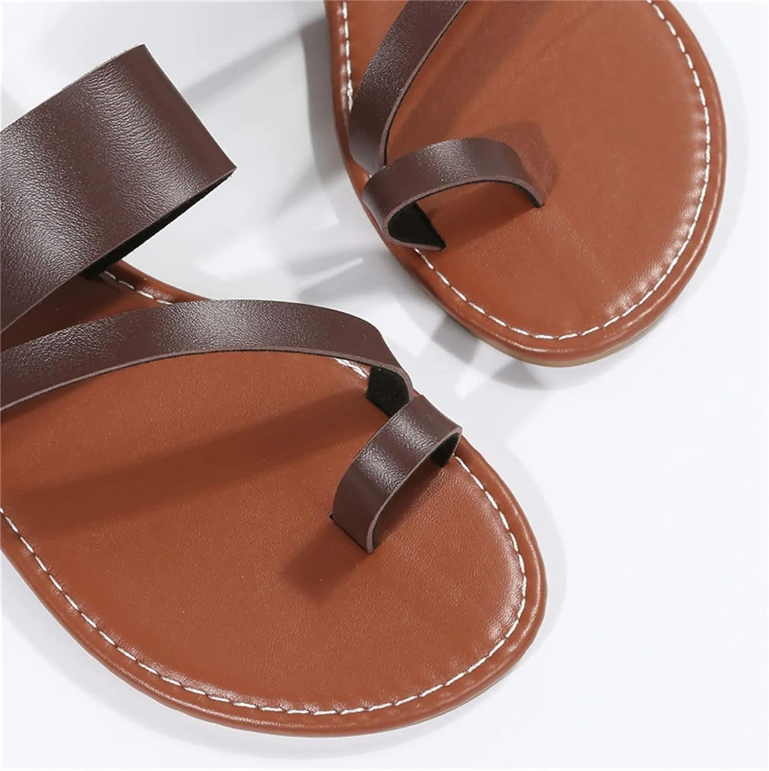 Sandals Women Flat Sandals Women's Flip Flop Sandal Leather Sandals for Women Flat Beach Sandals