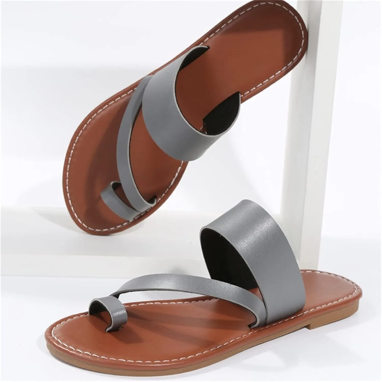 Sandals Women Flat Sandals Women's Flip Flop Sandal Leather Sandals for Women Flat Beach Sandals