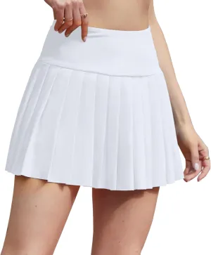 SANGTREE Women Pleated Tennis Skirt with Pockets Girls High Waisted Athletic Golf Skorts, 2 Years - US 4XL