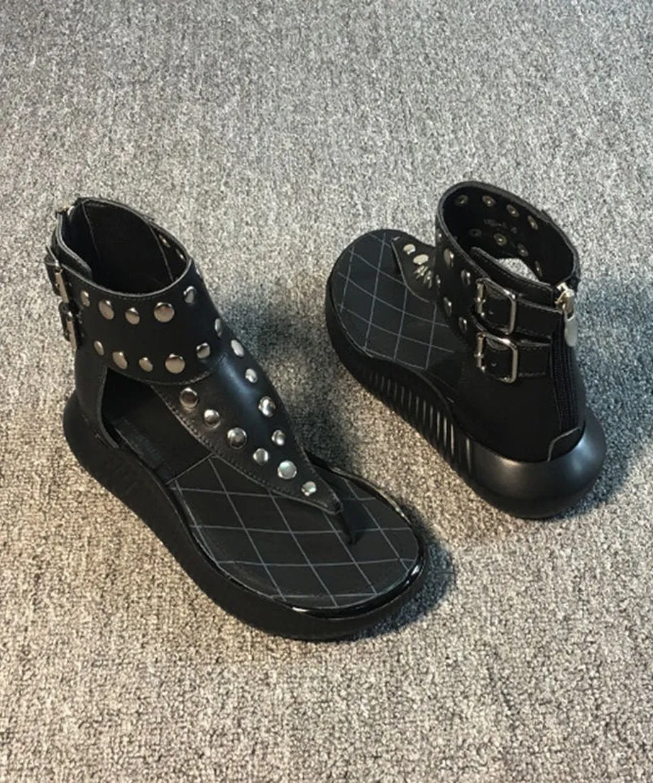 Studs Thong Sandals