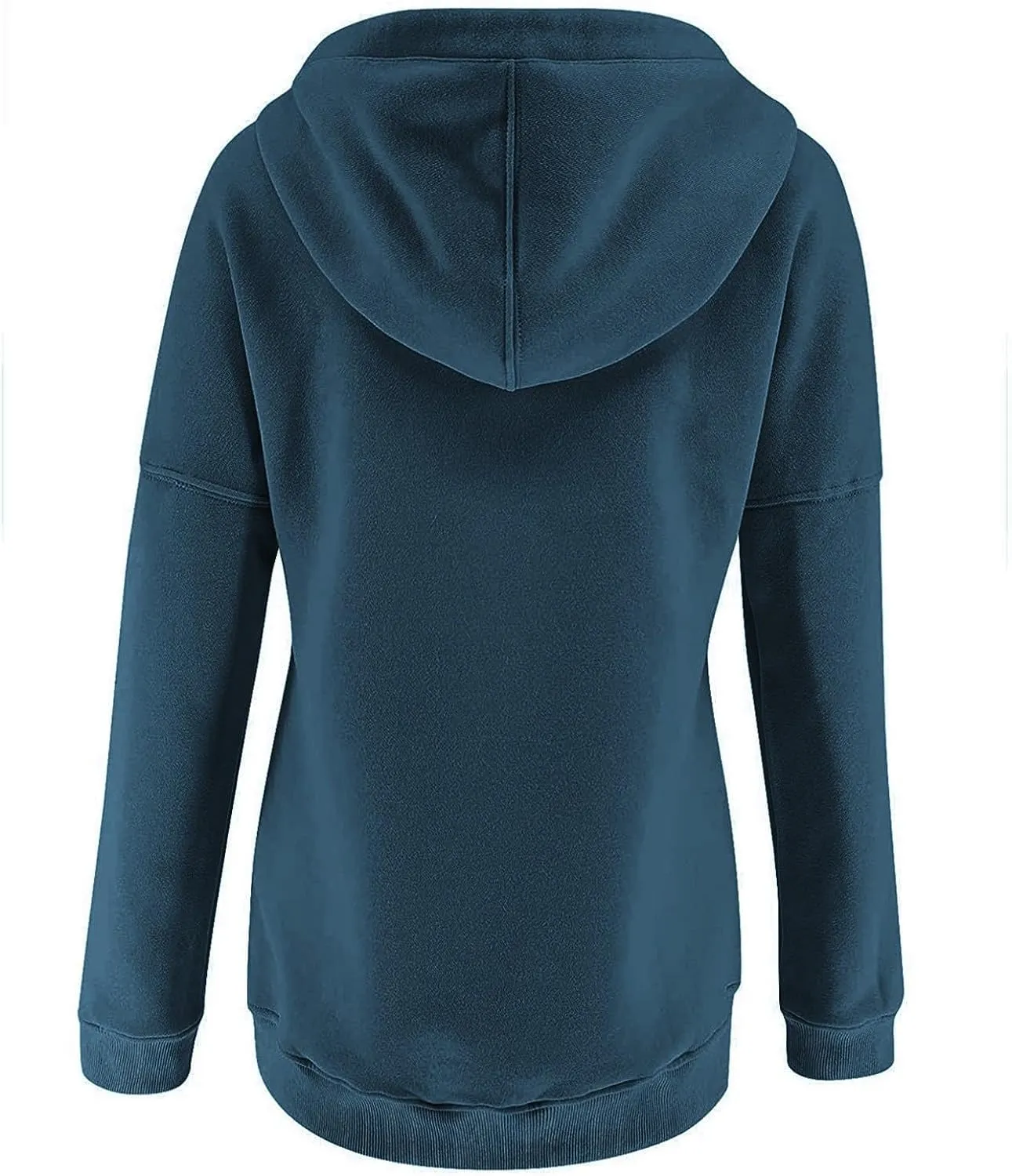 Sweatshirt for Women Zip Up Womens 2024 Hoodies Button Collar Drawstring Hooded Pullover Sweatshirt Casual Long Sleeve Tops