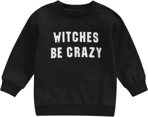 Toddler Baby Halloween Outfit Boy Girl Pumpkin Sweatshirt Crewneck Pullover Sweater Long Sleeve Shirt Fall Clothes
