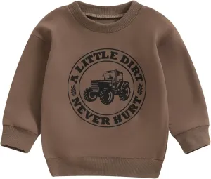 Toddler Baby Halloween Outfit Boy Girl Pumpkin Sweatshirt Crewneck Pullover Sweater Long Sleeve Shirt Fall Clothes