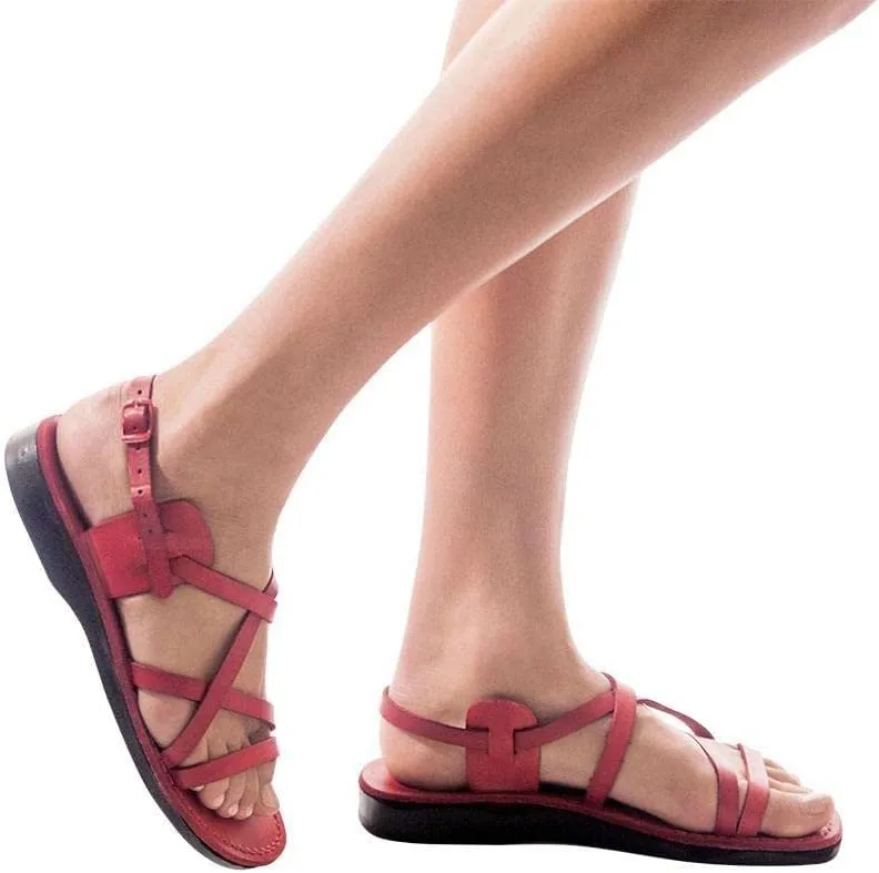 Tzippora - Leather Strappy Slingback Sandal - Womens Sandals
