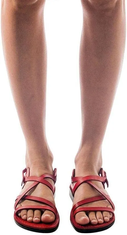 Tzippora - Leather Strappy Slingback Sandal - Womens Sandals