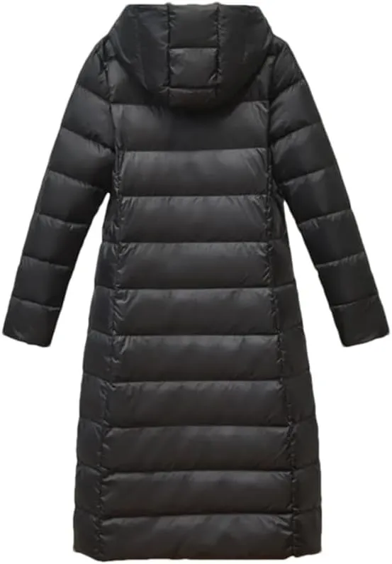 Winter Women Hooded Down Jacket Coat Parka Female Long Puffer Outerwear Tops
