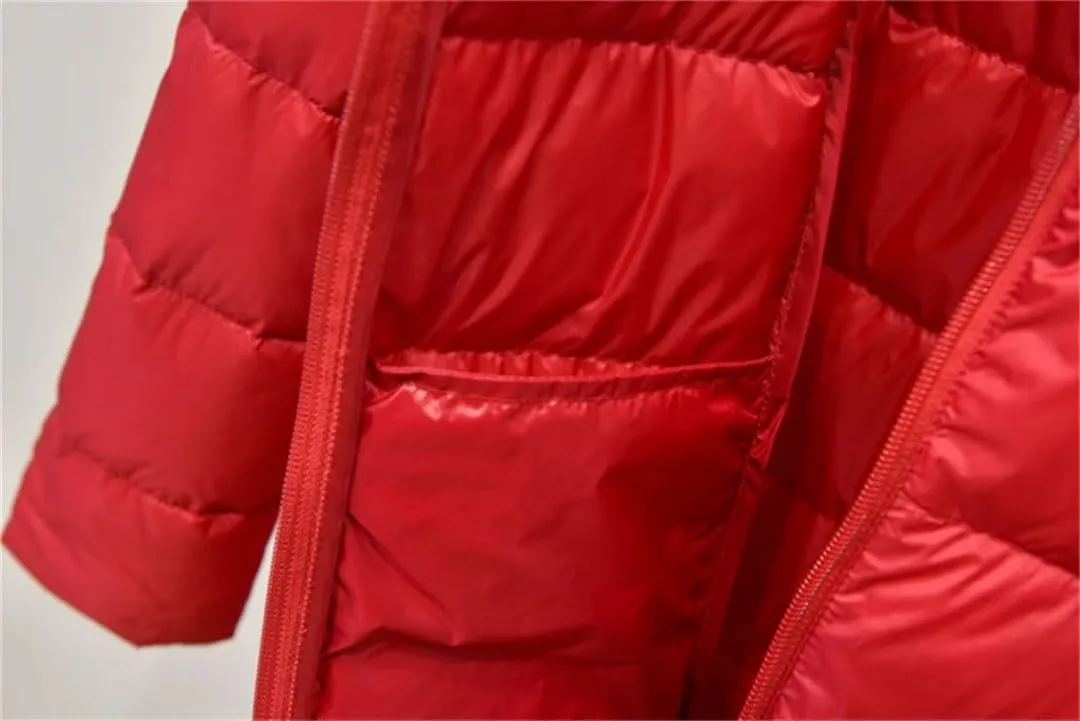 Winter Women Hooded Down Jacket Coat Parka Female Long Puffer Outerwear Tops