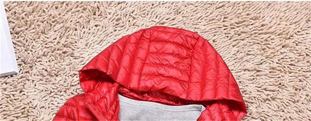Winter Women Midi Long Hooded Jacket Down Coat Parka Ladies Warm Puffer Outerwears