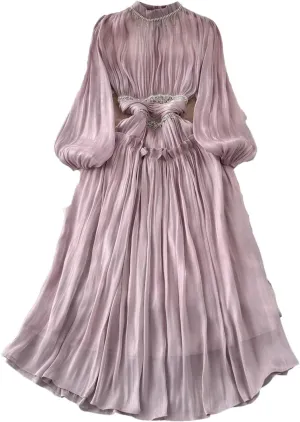 Women Dress Bodycon Tassel Elegant Evening Party Dresses Long Sleeve O-Neck Dresses