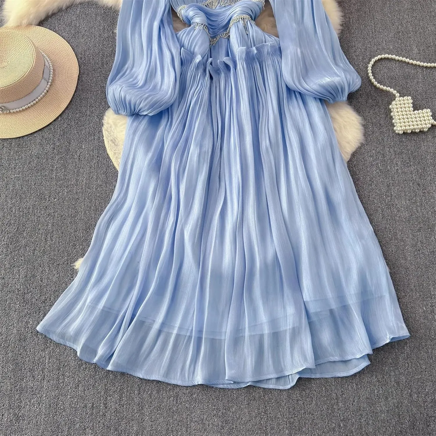 Women Dress Bodycon Tassel Elegant Evening Party Dresses Long Sleeve O-Neck Dresses