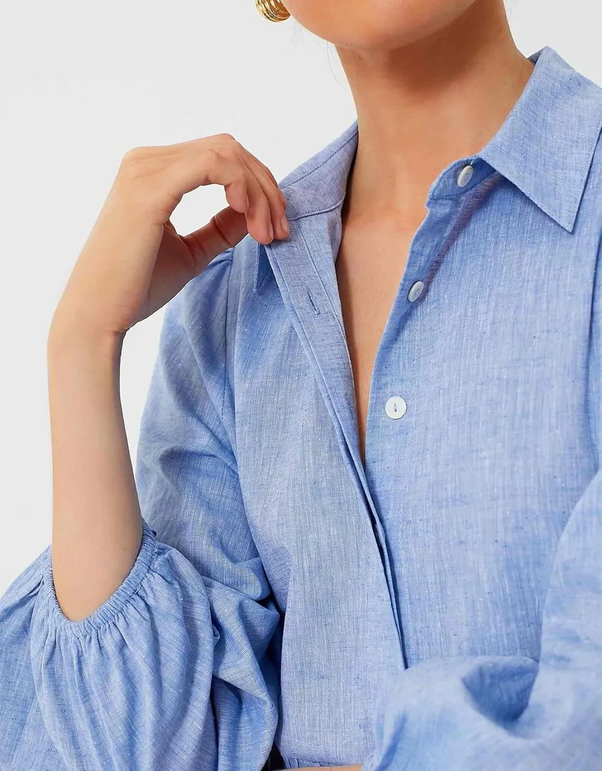 Women Flowy Maxi Shirt Dress Casual Button Down V Neck Ruffled Beach Long Dresses with Pockets