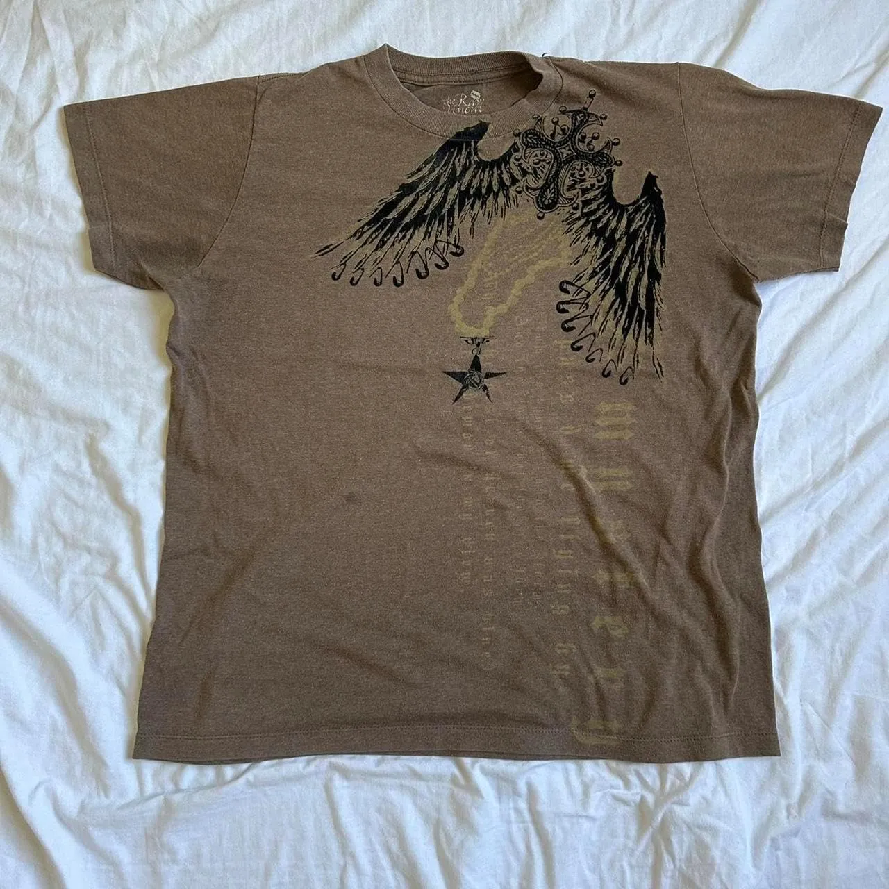 Women Graphic Grunge Shirts Loose Fit Gothic Punk Tees Y2k Emo Clothes Teen Girls Baggy T Shirts 2000s Vintage Tops