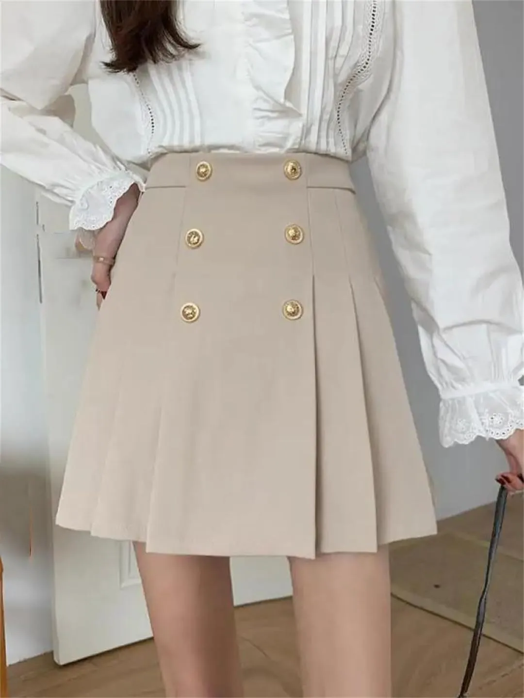 Women High Waist Sexy Pleated Mini Skirts Dance Casual Elegant Party Short Skirt