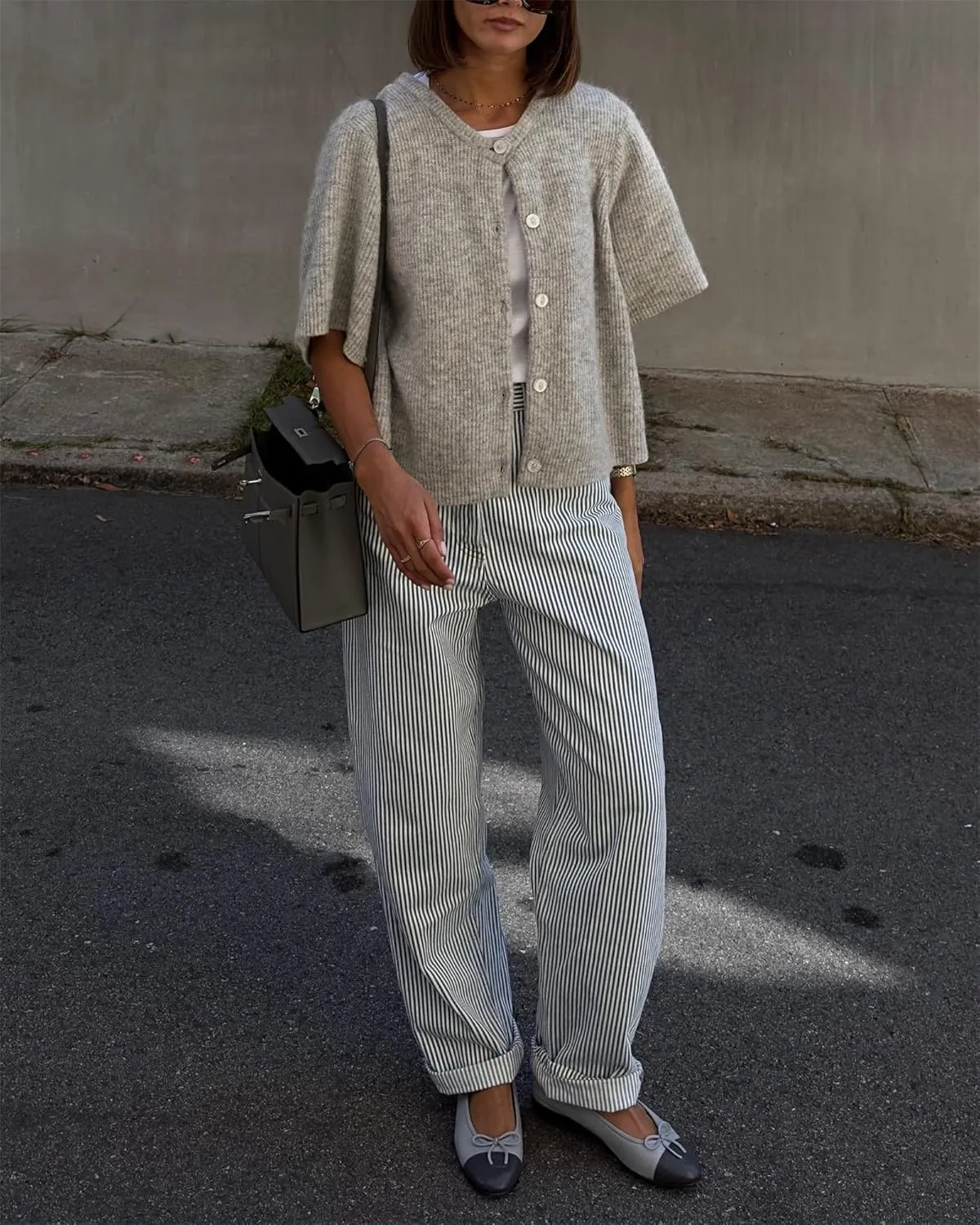 Women Knitted Crop Cardigan Shirt Short Sleeve Button Down Ribbed Knit Crop Top Y2k Girls Outwear Top Tee Shirt