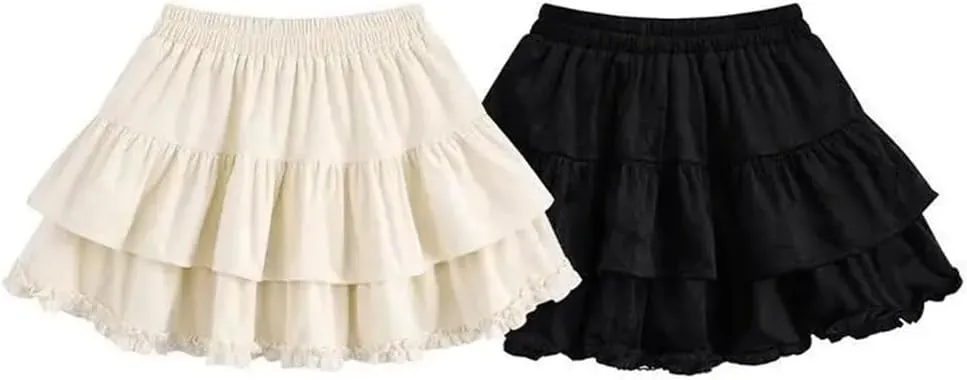 Women Mini High Waist Skirt Summer Irregular Pleated Fluffy A-Line Slim Mini Skirts